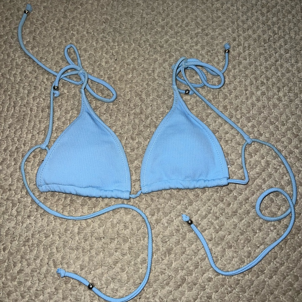 Light blue bikini top